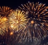Focuri de artificii la trecerea dintre ani, în centrul Ploieștiului