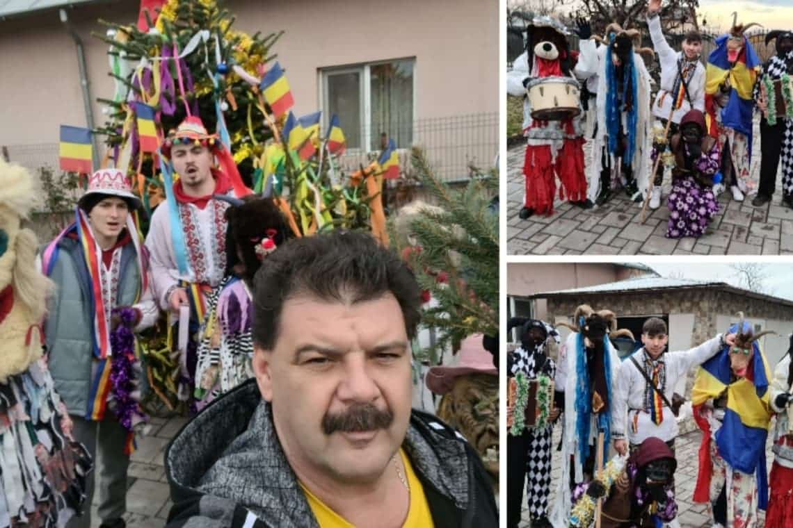 La Dumbrava, mascații cu Plugul Mare au alungat spiritele rele la final de 2021!