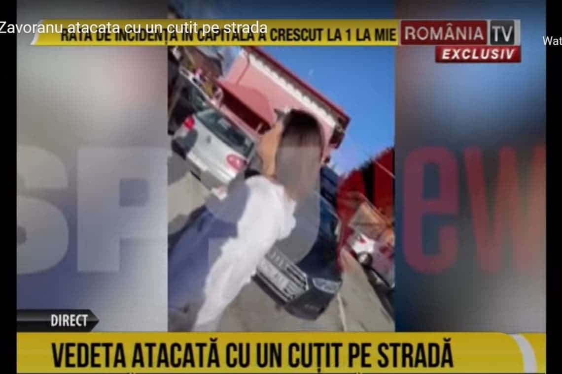 Oana Zăvoranu a reclamat că soțul ei a fost amenințat cu cuțitul în trafic, la Bușteni