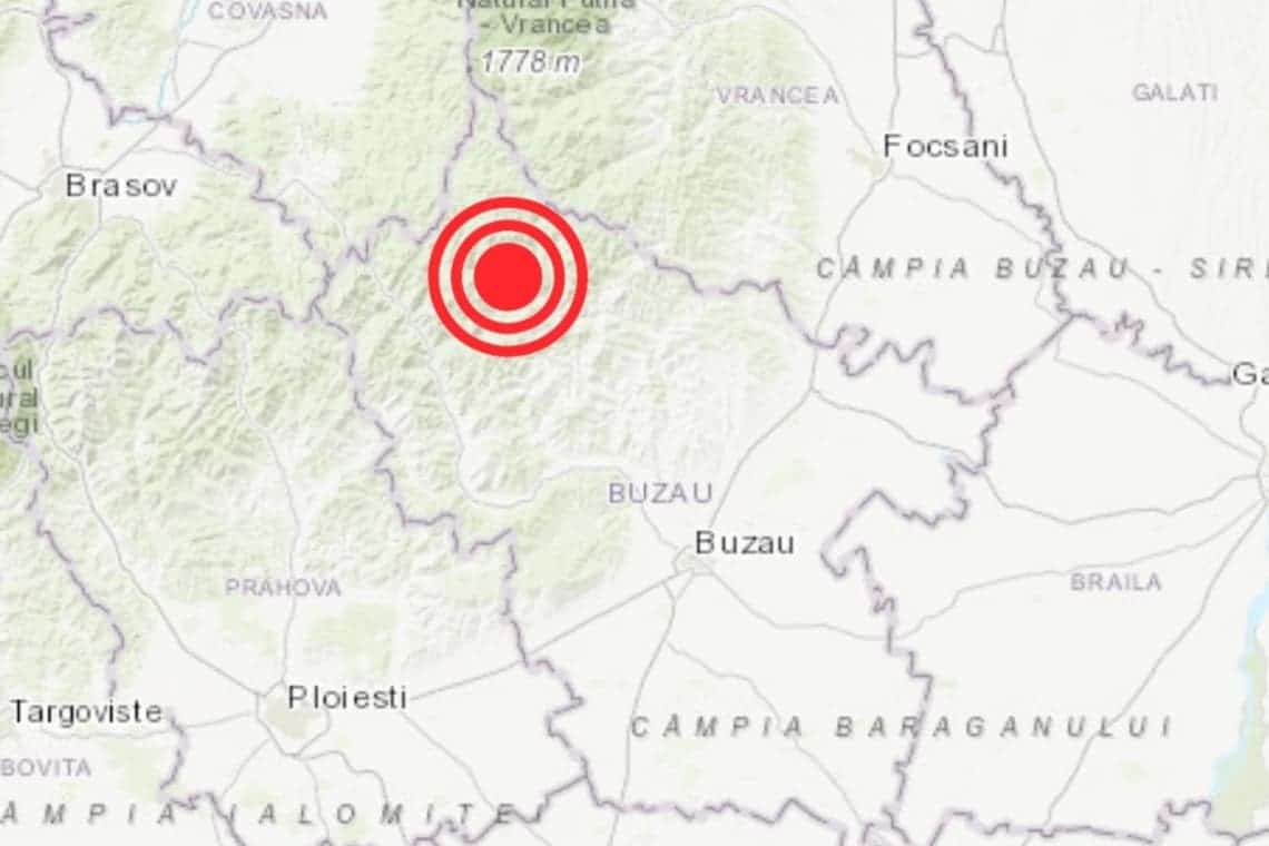 Cutremur în noaptea de vineri spre sâmbătă, în zona Vrancea 