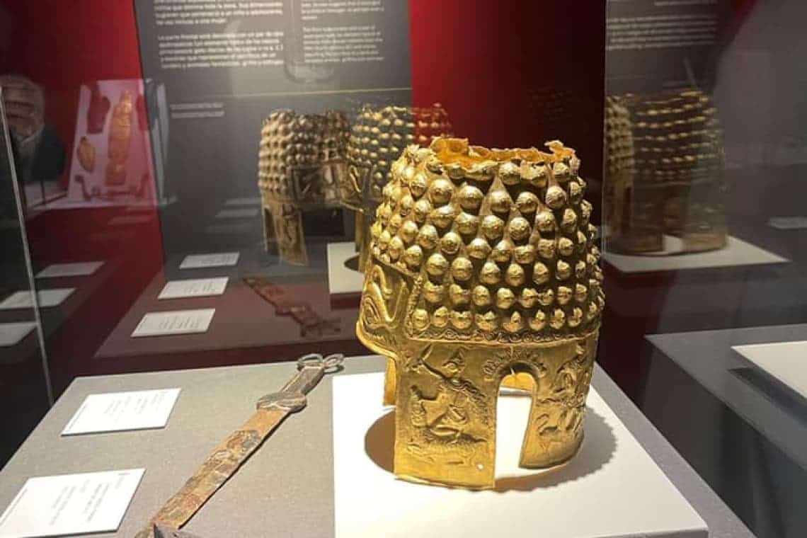 Mândri de Prahova/ Coiful de aur de la Coțofenești, printre atracțiile expoziției arheologice de la Madrid
