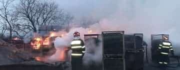 60 de tone de cărbune au ars într-un incendiu produs la un depozit din comuna Ceptura