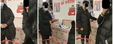 Hoți din București, la furat într-un supermarket de provincie. Îndesaseră în gecile de firmă șampoane în valoare de sute de lei!