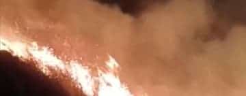 Pericol major la Boldești-Scăeni. Un incendiu puternic riscă să se apropie de sondele de pe dealurile din zonă