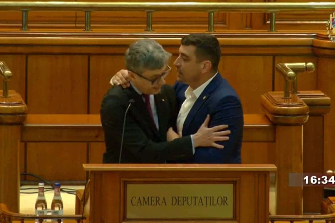 Scandal în Parlamentul României, între George Simion, liderul AUR, și Virgil Popescu, ministrul Energiei