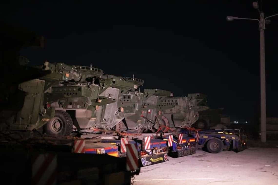 Au venit americanii! Traseul convoiului cu tehnică militară