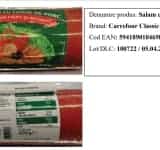 Ați cumpărat salam cu carne de porc Carrefour Classic? Nu îl consumați și returnați-l!