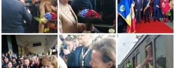 Trenul Regal a oprit în Gara de Sud din Ploiești. Circa 1.000 de prahoveni i-au întâmpinat pe Majestatea Sa Margareta, Principesa Sofia și Principele Radu