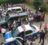 Polițiștii de la Prevenirea Criminalității și cei de la Serviciul pentru Acțiuni Speciale au „descins” la Școala Andrei Mureșanu din Ploiești