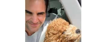 Jucătorul de tenis Roger Federer l-a prezentat pe noul membru al familiei, pudelul Willow