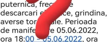 Mesajul RO-Alert pentru vijelii puternice, taxat de prahovenii din zonele cuprinse în avertizare