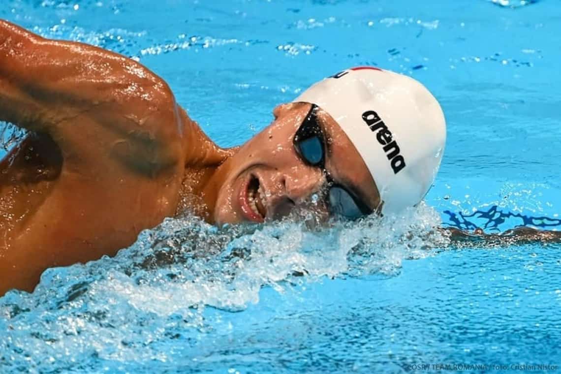 TVR 1 transmite, de la ora 19:31, semifinala lui David Popovici de la Campionatul Mondial de Natație