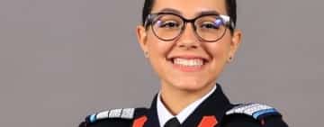 Eva-Antonia Nedelcu, șefa de promoție a Colegiului Militar din Breaza, este și absolventa cu media 10 la Bac