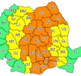 După caniculă, Prahova intră sub cod portocaliu de ploi torențiale și vijelii
