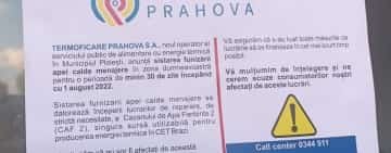 Termoficare Prahova SA anunță, oficial, sistarea furnizării apei calde în apartamentele ploieștenilor