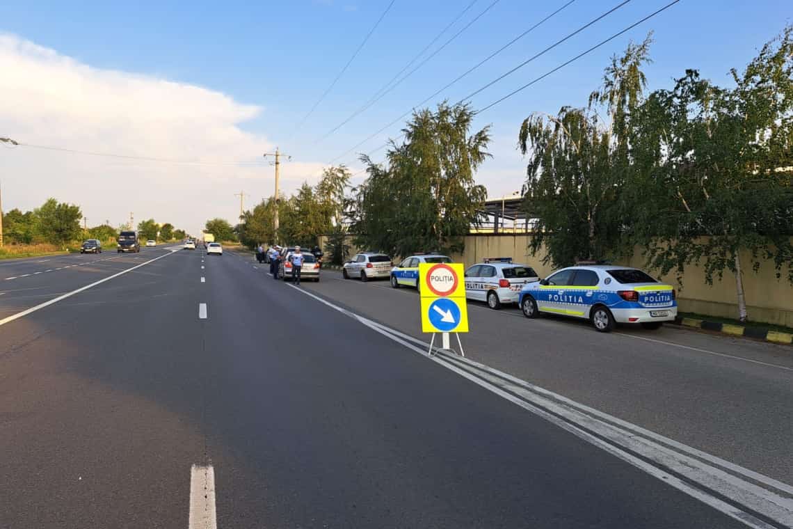 O nouă acțiune BLITZ a polițiștilor de la Rutieră: pe DN1, în zona Păulești