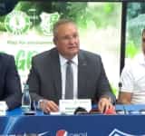 Premierul Ciucă și fotbaliștii de aur ai României, la inaugurarea unui teren al Academiei ”Gheorghe Hagi”