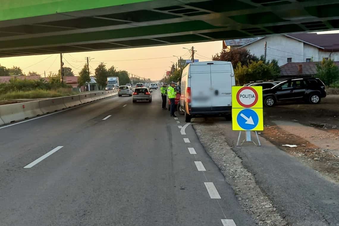 BLITZ-ul polițiștilor de la Rutieră a ajuns pe DN1 și două drumuri județene
