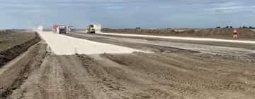 Imagini de pe șantierul autostrăzii Dumbrava-Buzău, tronsonul Mizil-Pietroasele