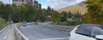 S-au ridicat restricțiile de circulație pe podul peste râul Prahova, pe DN1, în apropiere de Sinaia