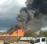 Incendiul de la Măneciu a afectat mai multe clădiri de la Ocolul Silvic