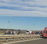 Accident pe autostrada A3 București-Ploiești. Două persoane rănite grav - în stare de inconștiență - FOTO