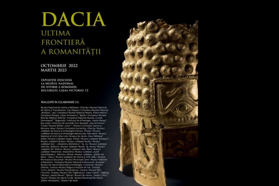 Coiful de aur de la Coțofenești - Prahova, ”vedeta” expoziției „Dacia. Ultima frontieră a romanității”