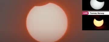 LIVE/ A început eclipsa parțială de soare. La 13:37:37, la Ploiești va fi la maximum!