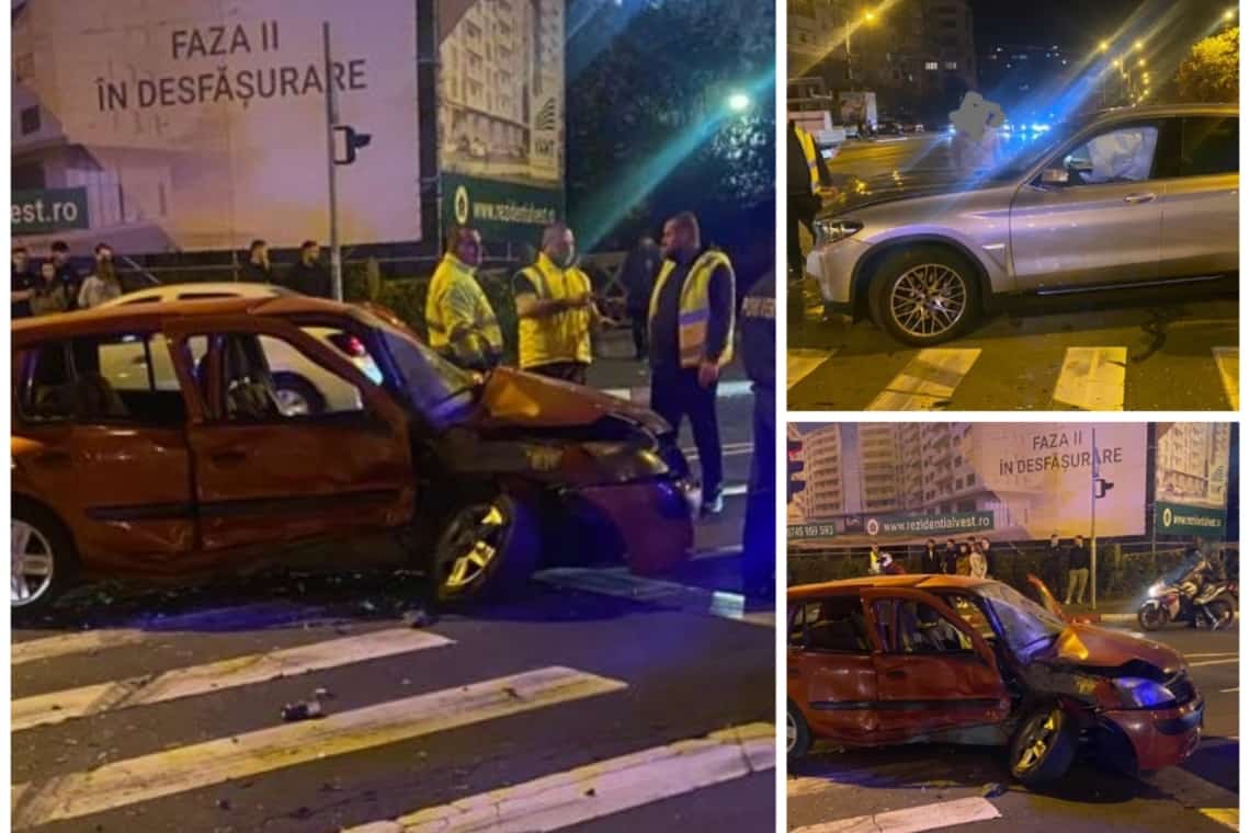 Coliziune între două autoturisme, pe Șoseaua Nordului din Ploiești. O persoană a ajuns la spital