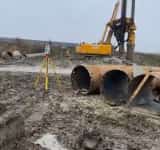 Video/ La Dumbrava, au început lucrările la cel mai complex nod rutier al lotului 1 al autostrăzii A7. Ce s-a făcut până acum pe acest sector