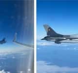 Avionul cu care secretarul general al NATO, Jens Stoltenberg, a sosit la București a fost însoțit de un F16 al Forțelor Aeriene Române