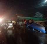 Accident la Măneciu. Un autoturism s-a răsturnat, în urma coliziunii cu o altă mașină