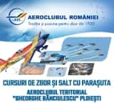 Ai între 15 și 23 de ani? Înscrie-te la cursuri gratuite de pilotaj sau salt cu parașuta, la Aeroclubul Teritorial ”Gheorghe Bănciulescu”, de lângă Ploiești!