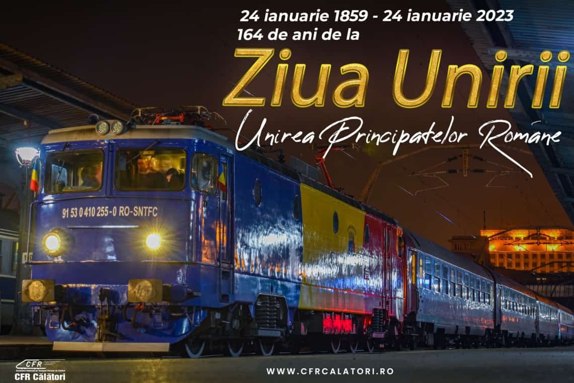 Trenul Unirii va trece marți, 24 ianuarie, și prin Ploiești. Aflați la ce oră va fi în Gara de Sud