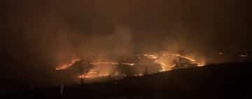 Update/Incendiu de vegetație uscată în comuna Jugureni