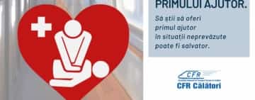 1.500 de angajați ai CFR Călători, instruiți să acorde primul ajutor, fără echipamente medicale speciale