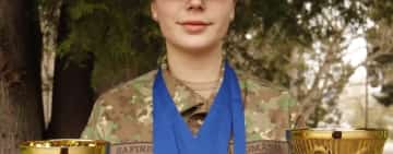 Ploieșteanca Medeea Zafiris, elevă la Colegiul Național Militar ”Dimitrie Cantemir” Breaza - campioană europeană la karate!