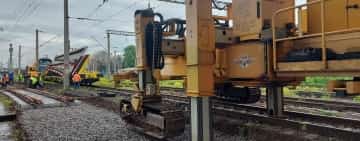 Infrastructura feroviară din stația Ploiești Sud, modernizată pentru creșterea vitezei de circulație