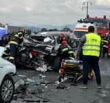 Grav accident rutier pe DN1, la Bănești! Nouă persoane se aflau în autoturismele implicate