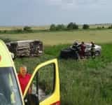Doi bărbați au fost răniți într-un accident produs în comuna Baba Ana