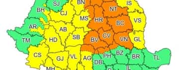 Nordul Prahovei, sub Cod portocaliu de ploi torențiale și vijelii! Alerta ANM intră în vigoare de la ora 12.00