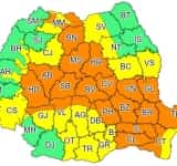 Prahova este sub COD PORTOCALIU de ploi torențiale și vijelii, până LUNI dimineață