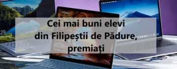Șefii de promoție ai claselor a VIII-a și a XII-a, din Filipeștii de Pădure, premiați de primărie