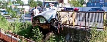 Un autoturism condus de o femeie de 40 de ani a intrat într-un cap de pod, în Chițorani. Un copil de șapte ani a fost rănit