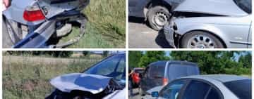 Coliziune în lanț pe DN1 B, în localitatea Loloiasca