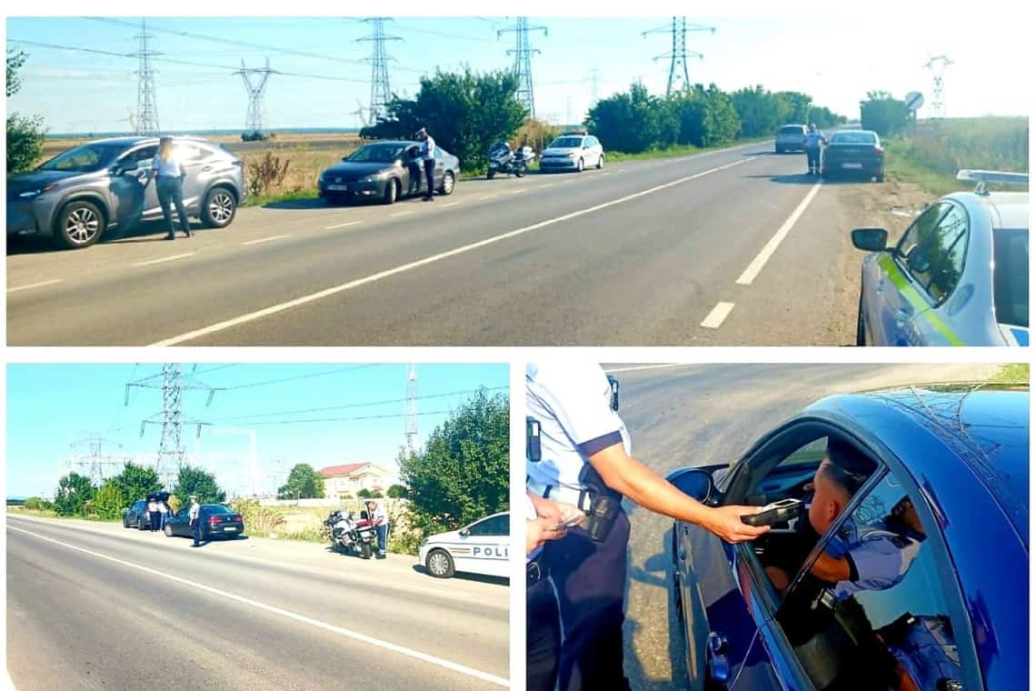 Vitezomanii și șoferii băuți sau drogați, în vizorul polițiștilor de la Rutieră, în zona Nistorești