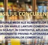 Conform unei analize a Consiliului Concurenței, au scăzut prețurile medii ale alimentelor de bază din marile lanțuri comerciale