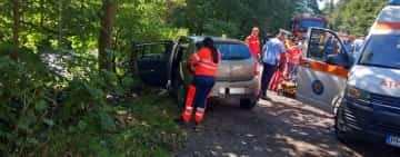 UPDATE/ Coliziune frontală între două autoturisme, pe DN1, zona Poiana Țapului. Patru persoane au fost rănite