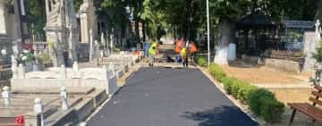 SGU Ploiești a început repararea aleilor din cimitirele Viișoara, Bolovani și Eternitatea