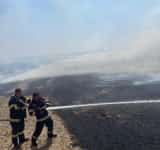 Incendiu de vegetație uscată pe circa 5000 de metri pătrați, în Strejnic. Pompierii avertizează asupra riscurilor 